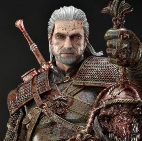 Geralt von Rivia Battle Damage Version Witcher 3 Wild Hunt 1/3 Statue by Prime 1 Studio